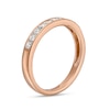 Thumbnail Image 2 of 0.45 CT. T.W. Princess-Cut Diamond Ten Stone Anniversary Band in 10K Rose Gold