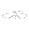 Thumbnail Image 1 of Diamond Accent Butterfly Bolo Bracelet in Sterling Silver – 9.5&quot;