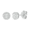 Thumbnail Image 1 of Diamond Accent Frame Stud Earrings in Sterling Silver