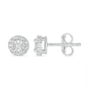 Thumbnail Image 2 of Diamond Accent Frame Stud Earrings in Sterling Silver
