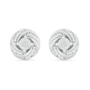 Thumbnail Image 0 of Diamond Accent Spiral Stud Earrings in Sterling Silver