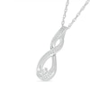Thumbnail Image 1 of Diamond Accent Infinity Twist Pendant in Sterling Silver