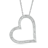 Thumbnail Image 0 of 0.085 CT. T.W. Diamond Heart Pendant in Sterling Silver