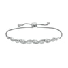 Diamond Accent Infinity Bolo Bracelet in Sterling Silver – 9.5"