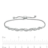 Thumbnail Image 3 of Diamond Accent Infinity Bolo Bracelet in Sterling Silver – 9.5&quot;