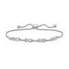 Thumbnail Image 0 of Diamond Accent Alternating Bolo Bracelet in Sterling Silver – 9.5"