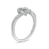 Thumbnail Image 2 of 0.067 CT. T.W. Diamond Knot Ring in Sterling Silver