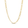 Thumbnail Image 1 of 2.4mm Figaro Chain Necklace in Hollow 14K Gold – 24&quot;