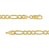 Thumbnail Image 1 of 4.7mm Figaro Chain Necklace in Solid 14K Gold – 24"