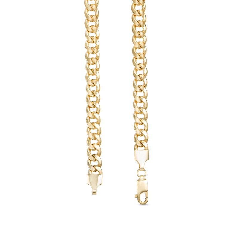 5.5mm Cuban Curb Necklace in Hollow 10K Gold – 22"