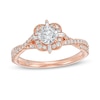 Thumbnail Image 0 of Emmy London 0.90 CT. T.W. Certified Diamond Ornate Frame Engagement Ring in 18K Rose Gold (F/VS2)