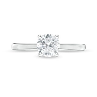 Emmy London CT. T.W. Certified Diamond Solitaire Engagement Ring in 18K White Gold (F/VS2