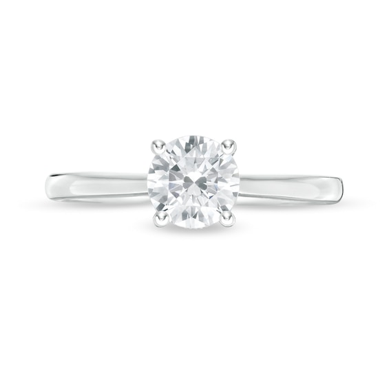 Emmy London CT. T.W. Certified Diamond Solitaire Engagement Ring in 18K White Gold (F/VS2