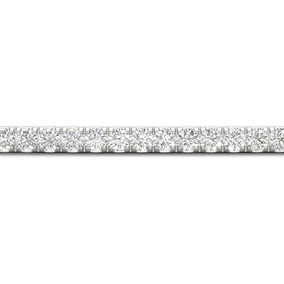 By Women for Women 0.25 CT. T.W. Diamond Lotus Flower Bar Bolo Bracelet in Sterling Silver and 10K Gold – 9.5"