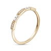 Thumbnail Image 3 of 0.10 CT. T.W. Diamond Vintage-Style Stackable Band in 10K Gold