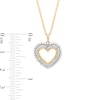 Thumbnail Image 3 of 0.29 CT. T.W. Diamond Shadow Heart Pendant in 10K Gold