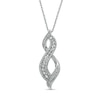 Thumbnail Image 0 of 0.29 CT. T.W. Diamond Infinity Flame Pendant in 10K White Gold