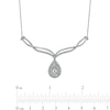 0.58 CT. T.W. Diamond Teardrop Necklace in 10K White Gold