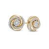 Thumbnail Image 0 of 0.29 CT. T.W. Diamond Spiral Stud Earrings in 10K Gold