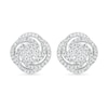 0.45 CT. T.W. Diamond Pinwheel Stud Earrings in 10K White Gold