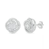 Thumbnail Image 1 of 0.45 CT. T.W. Diamond Pinwheel Stud Earrings in 10K White Gold