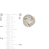 Thumbnail Image 3 of 0.69 CT. T.W. Diamond Spiral Stud Earrings in 10K Gold