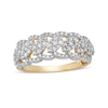 Thumbnail Image 1 of 0.45 CT. T.W. Composite Diamond Scallop Edge Ring in 10K Gold