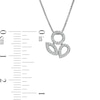 0.10 CT. T.W. Diamond Multi-Shaped Outline Pendant in Sterling Silver