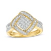 Thumbnail Image 1 of 0.45 CT. T.W. Composite Diamond Cushion-Shaped Frame Ring in 10K Gold