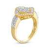 Thumbnail Image 3 of 0.45 CT. T.W. Composite Diamond Cushion-Shaped Frame Ring in 10K Gold