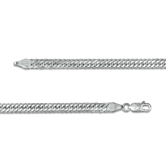 4.8mm Curb Chain Necklace and Bracelet Set in Solid Sterling Silver