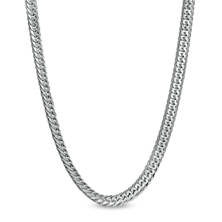 4.8mm Curb Chain Necklace and Bracelet Set in Solid Sterling Silver