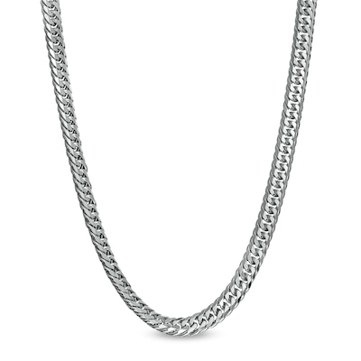 4.8mm Curb Chain Necklace and Bracelet Set in Solid Sterling Silver