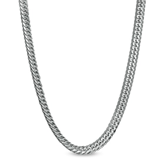 4.8mm Curb Chain Necklace and Bracelet Set in Solid Sterling Silver