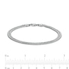 4.8mm Curb Chain Necklace and Bracelet Set in Solid Sterling Silver