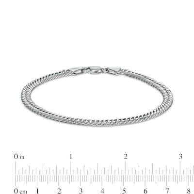 4.8mm Curb Chain Necklace and Bracelet Set in Solid Sterling Silver