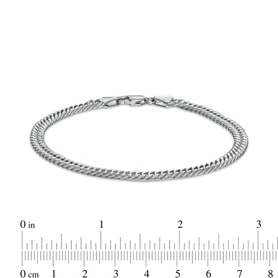 4.8mm Curb Chain Necklace and Bracelet Set in Solid Sterling Silver