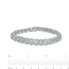 Thumbnail Image 3 of 10.00 CT. T.W. Diamond Circle Line Bracelet in 10K White Gold – 7.25"