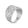 Thumbnail Image 2 of 0.95 CT. T.W. Diamond Quilt Anniversary Band in Sterling Silver