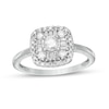 0.58 CT. T.W. Diamond Double Cushion-Shaped Frame Engagement Ring in 10K Gold