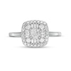 0.58 CT. T.W. Diamond Double Cushion-Shaped Frame Engagement Ring in 10K Gold