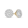 Thumbnail Image 1 of 0.80 CT. T.W. Diamond Frame Stud Earrings in 10K Gold (K/I3)