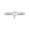 0.40 CT. Certified Canadian Pear-Shaped Diamond Solitaire Engagement Ring in 14K White Gold (I/I1)