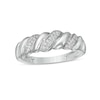 Thumbnail Image 0 of 0.116 CT. T.W. Diamond Twist Anniversary Band in Sterling Silver