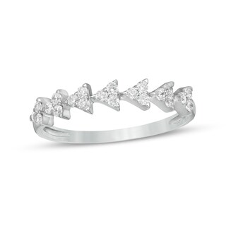 0.23 CT. T.W. Diamond Multi-Triangle Stackable Anniversary Band in 10K Gold