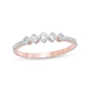 Thumbnail Image 0 of 0.29 CT. T.W. Diamond Five Stone Anniversary Band in 10K Rose Gold