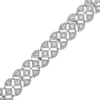 Thumbnail Image 1 of 1.00 CT. T.W. Diamond Triple-Row Bracelet in Sterling Silver – 7.25&quot;