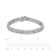 Thumbnail Image 4 of 1.00 CT. T.W. Diamond Triple-Row Bracelet in Sterling Silver – 7.25&quot;