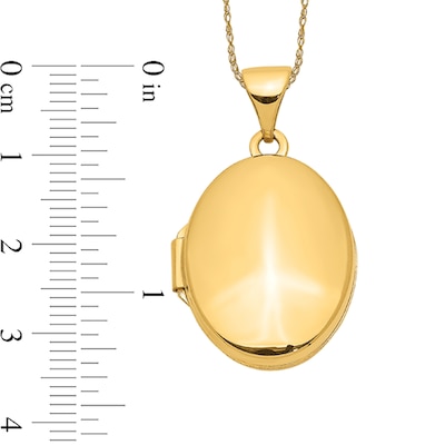 Oval Locket in 14K Gold