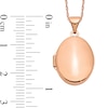 Thumbnail Image 1 of Oval Locket in 14K Rose Gold